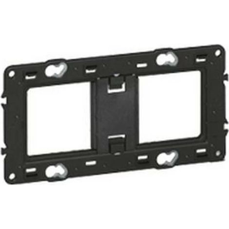 Legrand 080252 - Soporte para fijación con tornillos Batibox - montaje horizontal/verde