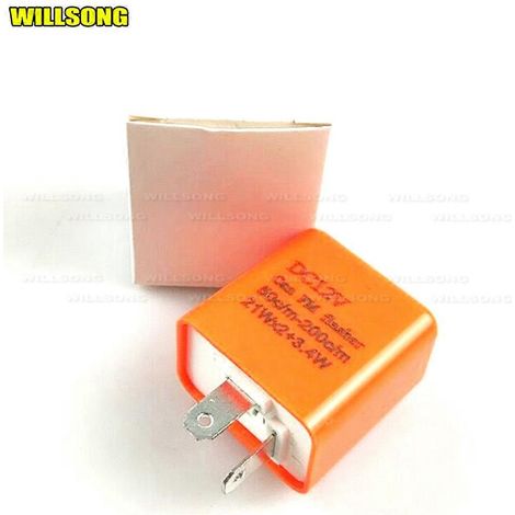 Relais de clignotants LED 2 broches pour moto, vitesse réglable, résistance, accessoires d'éclairage 12 V (1/4)
