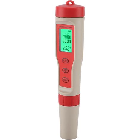 Testeur de qualité de l'eau portable 4 en 1 : TDS, pH, EC, température et stylo de test de pureté. (1/5)