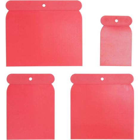 Set spatole in plastica 4 pz.