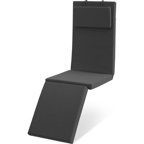 Outdoor Deckchairauflage QD-DC 175x45x5cm Anthrazit