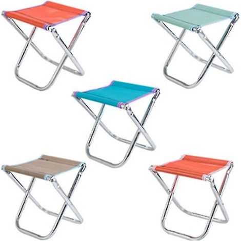 Tabouret de camping, idéal pour les activités de plein air, les voyages, la randonnée, les barbecues, la pêche et la plage (couleur aléatoire) - 25 x 21 x 19 cm - 225 x 21 x 19 cm - 2 (1/5)