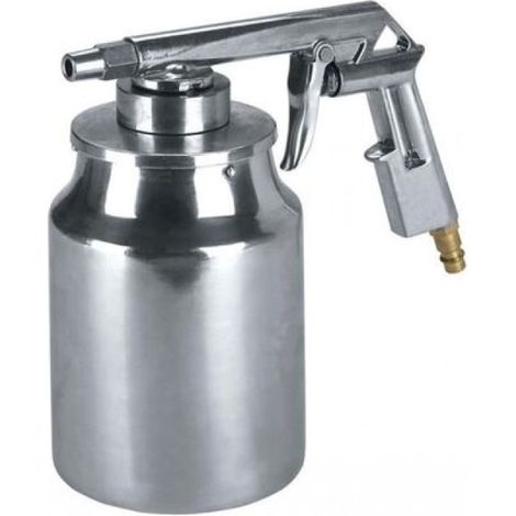 Einhell – Pistolet jet métal à sabler – Sableuse pneumatique 3-8 bars – Contenance 1 Litre – Pour travaux de précision
