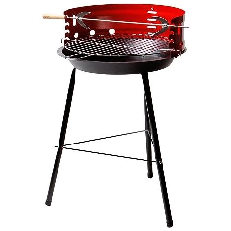 Griglia a carbone Aktive rossa nera portatile 42 cm (1/4)