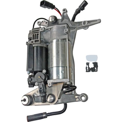 Compresor de suspensión neumática, Dimensiones 30 x 25 x 20 cm, Compatible con Audi Q7 2007-2015, Presión máxima 8 bar, Voltaje de entrada 12 V CC, Cumple con las especificaciones del fabricante. (1/5)