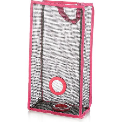 Rose Cuisine Grande Capacité Grille Fruits Légumes Sac De Rangement Durable Résistant À L'usure Maille Économiseur D'espace Sacs À l'intérieur et à l'exterieur (1/3)
