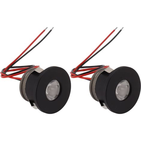 2PCS Spot encastré LED mini 15 degrés 1W 80LM petit projecteur LED pour vitrine bijoux 12VDC (1/5)