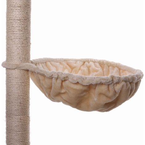 lionto Liegemulde für Kratzbäume, 40 cm Durchmesser, 15 cm Tiefe, beige