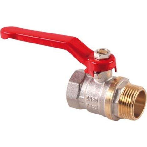 VALVOLA SFERA MF LEVA STARS - OTTONE NICHELATO 1"MF - 2 pezzi
