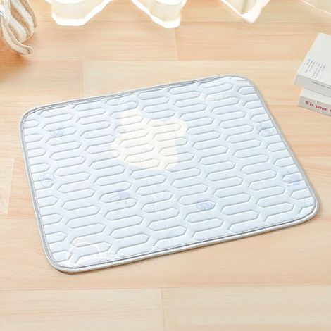 Alfombrilla refrescante para mascotas, cama auto, transpirable, no tóxica y cojín de suelo reutilizable para jaula, Estilo 2, XXL 9070cm (1/5)