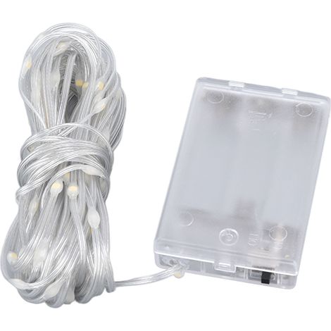 Guirlande lumineuse étanche de 10 mètres pour décorations de fêtes et d'extérieur, guirlande LED, rideau lumineux (1/5)