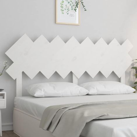 Tête de lit en pin massif blanc 159,5 x 3 x 80,5 cm pour chambre - PANGIVO (1/5)
