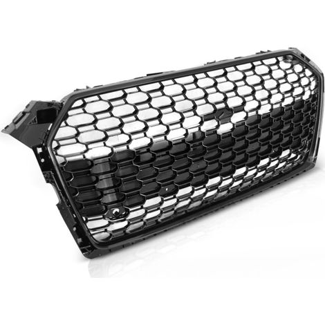 Calandre Avant pour Audi A5 de 2016 a 2019 Look Sport Noir brillant-32503866