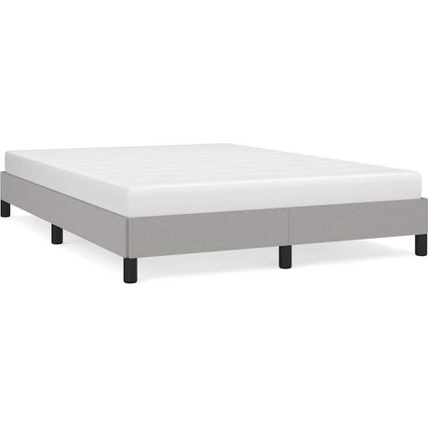 Cama sin colchón tela gris claro 140x190 cm vidaXL (1/5)