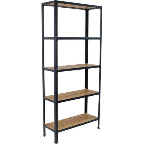 Estantería Simonhome click wood plus 5/400 antracita/osb