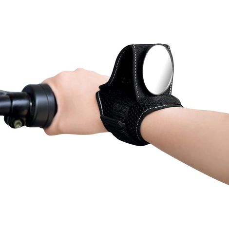 Specchietto retrovisore per bicicletta, specchietto retrovisore per manubrio regolabile a 90°, specchietto retrovisore leggero per bici da strada, mountain bike (1/5)