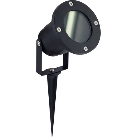 Faretto giardino picchetto nero orientabile GU10 20W IP65 (1/2)