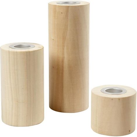 Bougeoir - réf 56413 - Bois massif - Métal - Intérieur (1/4)