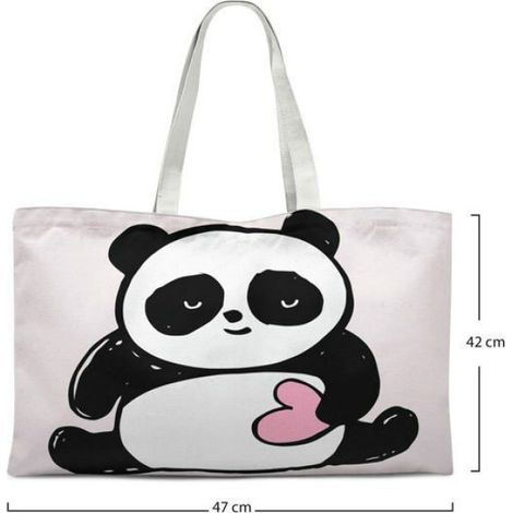 Sac Shopping Coton - Tote Bag Noir 72 x 47 cm - Réutilisable Écologique - 1 Pièce (1/4)