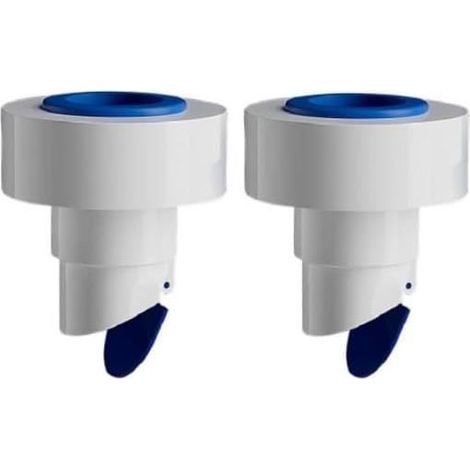 2 Pcs Joint De Tuyau Vidange pour Machine À Laver, Bouchon Anti Odeur Machine À Laver, Clapet Anti Retour pour Drain De Plancher (1/4)