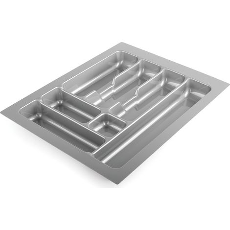 Bestecktablett aus versilbertem Metall, 385 x 490 mm SANS MARQUE