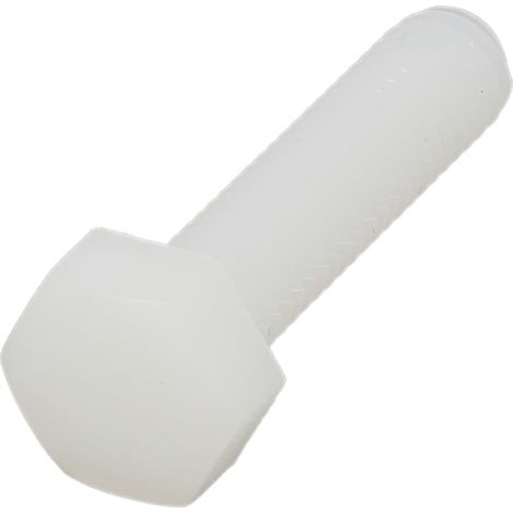 TH M5X35 PA6-6 Blanc DIN 933 (1/2)