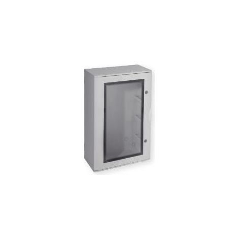Coffret polyester étanche - 4 rangées - 18 modules - Porte hublot - Pedro 04