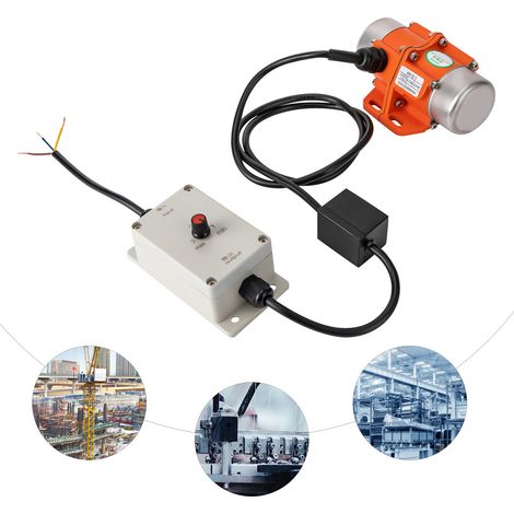 YISSALE -Outillage -30-W moteur de vibrations pour béton avec régulateur de vitesse, 220 V courant alternatif, 3000 tr/min, monophasé, vibreur pour tables de vibration (1/5)