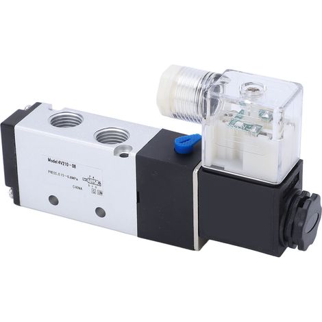 Électrovanne pneumatique air comprimé 2 positions 5 voies pour machine industriel AC110V (1/5)