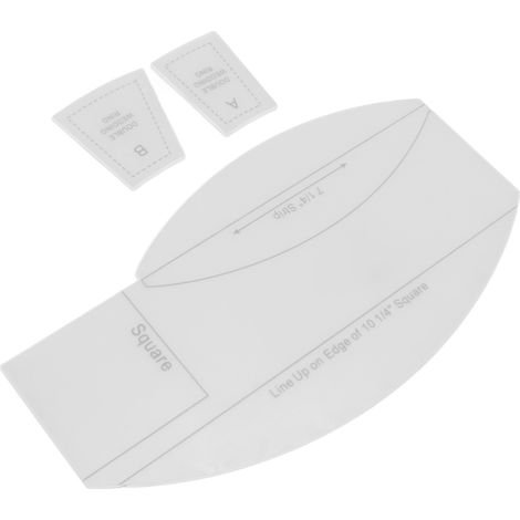 Lot de 3 Règles de Couture DIY en Acrylique Transparent, Graduations Précises Gravées, pour Mesure, Dessin et Loisirs Créatifs (1/5)