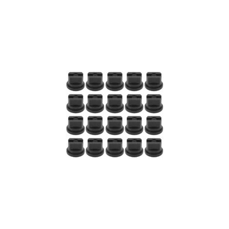 20 buses plates à 110° pour une pulvérisation uniforme en agriculture, diamètre de la buse : 30,68 mm (1/5)