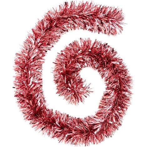 Ghirlanda di natale boa filo sottile rosa 150x8x2m - Atmosphera créateur d'intérieur (1/2)
