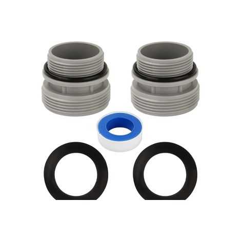 Kit de conversion 45 60 – Compatible pompe Intex – Adaptateur 40 mm – Raccord pour tuyau de piscine-2X (1/5)
