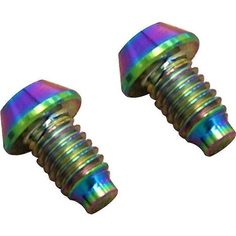 Lot de 2 vis de frein à disque hydraulique TC4 pour vélo - Couleurs éclatantes (1/5)