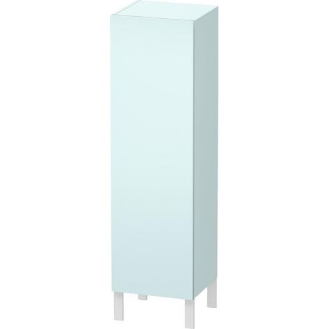 Armoire Duravit L-CUBE 400x363x1320mm ouverture gauche Bleu clair mat