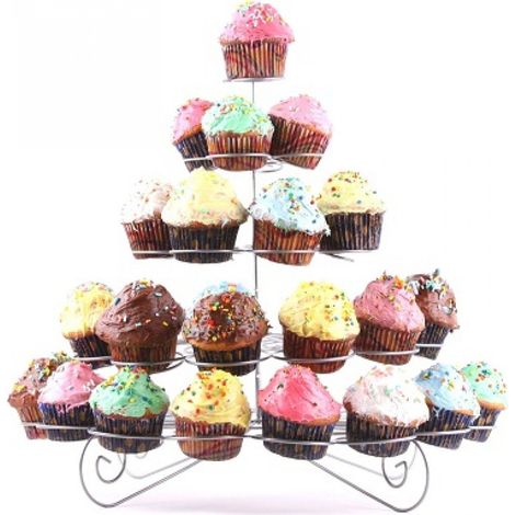 Trade Shop - Supportador Para Cupcakes Dolci Dolcetti 30 Posties En Metall -