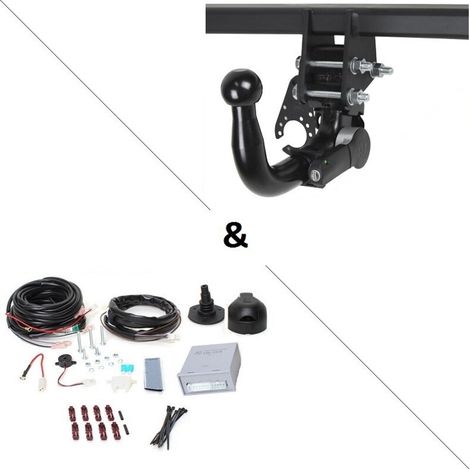 Attelage Mercedes Classe A Pack AMG uniquement (W176 10/12-06/15) RDSOV + faisceau universel 7 broches + boitier électronique (1/2)