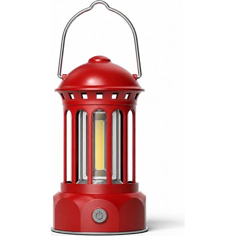 Veilleuse LED Colonne Romaine L800SR rouge, petit modèle, modèle rechargeable, Lampe Chevet Table Ambiance 9 × 9 × 16,5 cm 350 g – Livraison gratuite