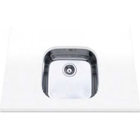 Fregadero edesa fuji be 40x40 1c plus acero inoxidable bajo encimera 44x44 cm (1/2)