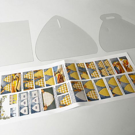 Set mit 3 Patchwork-Linealen zum Nähen, 10-Zoll-Set in einer Tasche, wie abgebildet. (1/5)