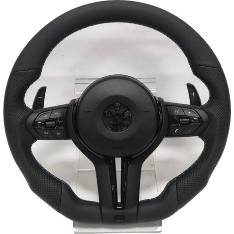 Volante in pelle traforata, compatibile con modelli di veicoli di lusso, M3 con airbag (1/2)