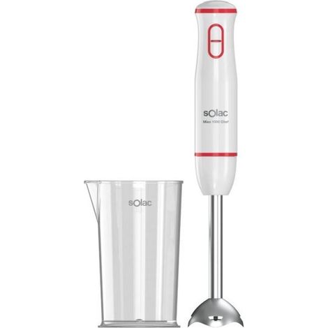 Batidora de Mano Solac Mixo 1000 BA5625 1000W Cuchillas Acero Inoxidable