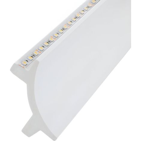 – Moulure arc 2m pour 2 rubans LED – Polymère haute densité – Résistante aux chocs et à l'eau – Installation rapide avec adhésif (1/5)