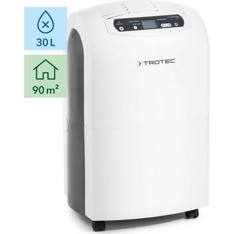 TROTEC Deumidificatore elettrico per ambienti TTK 100 E – potenza 30 L/giorno – superficie 90 m² / 230 m³ – dispositivo di deumidificazione con spegnimento automatico (1/5)