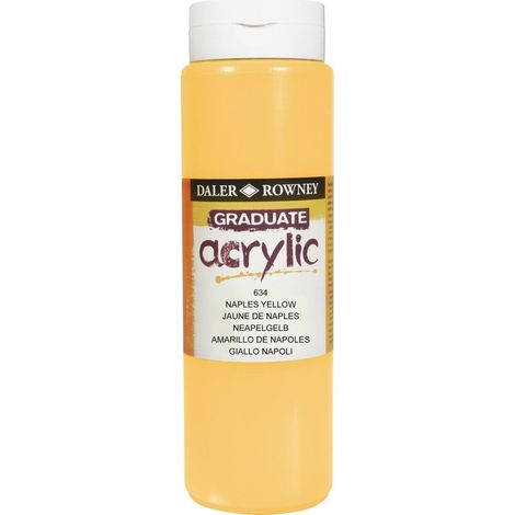 Daler-Rowney Graduate Pittura Acrilica Gialla Napoli 500 ml