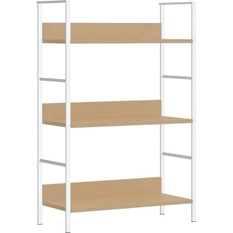 Maison Exclusive - Bücherregal 3 Regalböden Eiche 60×27,6×90,5 cm