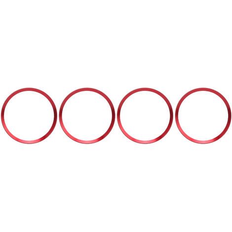 Embellecedor central de rueda de coche, cubierta decorativa roja de repuesto para Honda Civic de décima generación 2016-2019, 4 piezas (1/5)