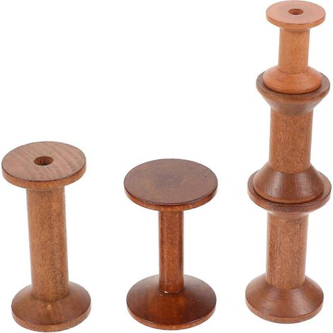 porte-bobines en bois pour la couture, bobines de fil à coudre (1/5)