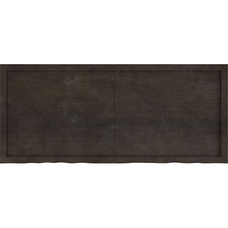 Étagère murale Étagère flottante marron foncé bois chêne massif traité (1/5)