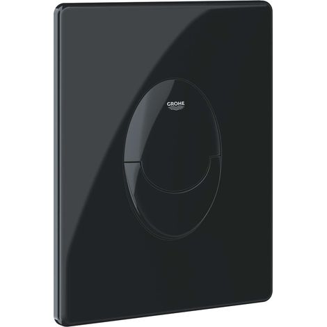 Betätigungsplatte schwarz glänzend für 2 Spülmengen – Vertikale Montage – Material ABS – GROHE EcoJoy – 156 x 197 mm – 38964KV0 (1/5)